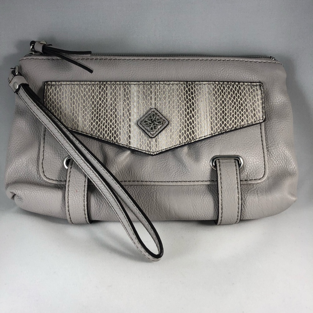 Simply Vera Wang Barcelona Tucker Wristlet Grey